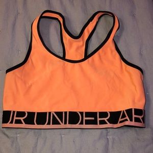Under armour size medium orange bra